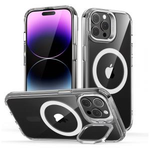 Capa para Iphone 14 Pro Max de Alta Resistencia Nível Militar, ESR, Branca e Transparente