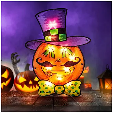 Abóbora Iluminada para Decoração de
