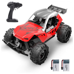 Off Road DEERC, 2.4 GHZ, Controle Remoto, Adultos, Crianças, Vermelho