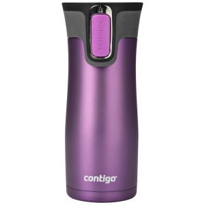 Caneca de Viagem 470 mL com Vedação a Vácuo, Aço inoxidável para Bebidas Quentes e Frias, Contigo, Roxa