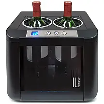 Resfriador para 2 Garrafas de Vinho Elétrico com Controle Digital, 110V, Vinotemp IL OW002, Preto