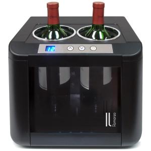 Resfriador para 2 Garrafas de Vinho Elétrico com Controle Digital, 110V, Vinotemp IL OW002, Preto