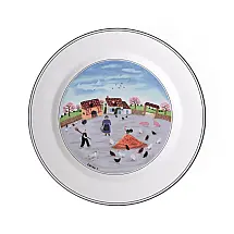 Prato de Jantar para Todas as Ocasiões com Tema Country Yard, Formato Redondo e Material de Porcelana Premium, Villeroy Boch