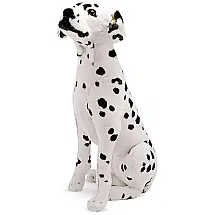 Pelúcia Cão Dálmata 60 cm de Altura com Design Realista para Crianças Acima de 3 Anos, Melissa & Doug, Branco e Preto