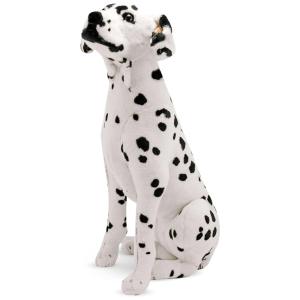 Pelúcia Cão Dálmata 60 cm de Altura com Design Realista para Crianças Acima de 3 Anos, Melissa & Doug, Branco e Preto