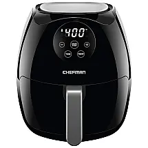 Fritadeira Elétrica Air Fryer com Controle Digital, 3.3L, Aço Inoxidável, 110V 1200W - CHEFMAN, Preto
