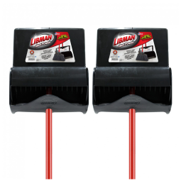 Kit Conjunto Limpeza Profissional Vassoura e Pá, Libman 919, Preto