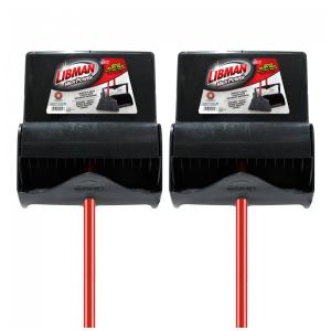 Kit Conjunto Limpeza Profissional Vassoura e Pá, Libman 919, Preto