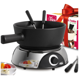 Panela de Fondue Elétrica 1.9 L, 6 Gfos 1500W, 110v, ARTESTIA AR 89020, Prateado