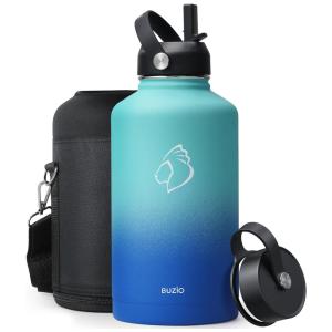 Garrafa Térmica 1900L Portátil com Isolamento a Vácuo, Aço Inoxidável, BUZIO, Verde