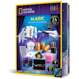 Calendário do Advento Jumbo Kids com 24 Truques de Mágica e Experimentos Científicos NATIONAL GEOGRAPHIC