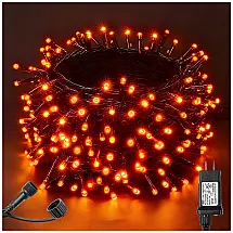 Pisca Pisca 300 LED 32 Metros a Prova dÁgua com 8 Modos para Halloween, Laranja
