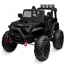 Kidzone Carrinho, Carro Elétrico, 1 lugar, 12V, c, controle remoto, USB MP3, 4 km, h, 3 a 8 anos, Rosa Camuflado