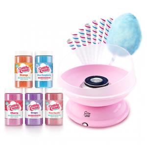 CC1000 S Máquina de Algodão Doce Elétrica Profissional com 5 Pacotes de Açúcar, 110v, COTTON CANDY EXPRESS 6009CCE, Rosa