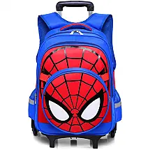 Mochila Escolar Infantil 45cm GLOOMALL Homen Aranha para Meninos, Azul