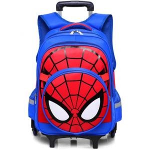 Mochila Escolar Infantil 45cm GLOOMALL Homen Aranha para Meninos, Azul