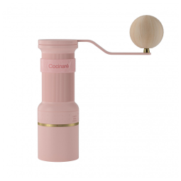 Moedor de café manual Cocinare ESSENCE GO B38 Ultra rosa vintage 30g GhostEdge Ultra 80 ajustes