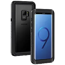 Capa Prova d'Água IP68 para Samsung Galaxy LANHIEM LH WP S9 - Preta, Proteção Completa à Prova d'Água
