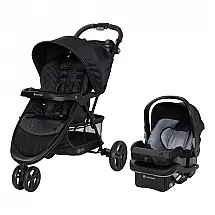 Sistema de Viagem Baby Trend EZ Ride DLX Preto Meia-Noite Carrinho + Cadeirinha 1,8 a 22,7 kg