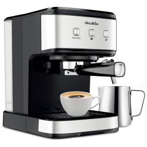 Máquina de Café Expresso DECAKILA 20 Bar Tanque de 1,5 Litros com Vaporizador de Leite 110V