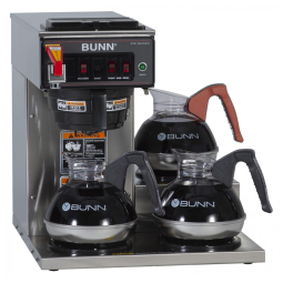 Cafeteira Comercial Automática com 3 Aquecedores, 110V 1320W, Bunn CWTF15 3, Prata