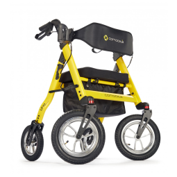 Andador para Idosos e Adultos com Assento Ortopédico, até 136 Quilos, COMODITÀ, Vermelho