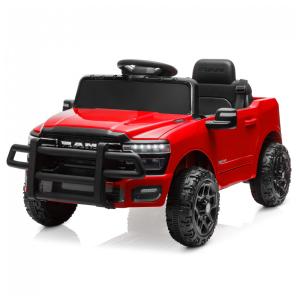 Carro Elétrico Infantil a Bateria 12V com 2 Assentos Luzes LED, MP3 e Controle Remoto, Kidzone, Vermelho