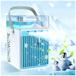 Climatizador Portátil 4 em 1 com 3 Velocidades e Recarregável por USB, Bubbacare, Branco