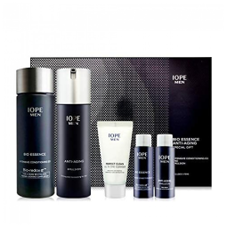 IOPE Men Skincare Set 5 pcs Bio Essence Intensive Conditioning Anti Aging Emulsion