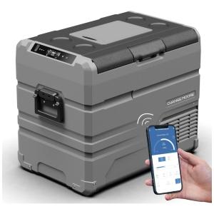 Cooler Elétrico Automotivo Portátil 45 Litros com Controle por APP, CHANGE MOORE, Cinza