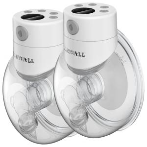 LORYHALL Bomba Tira Leite Dupla Portátil com 2 Modos e 9 Níveis Tela LCD, Branca