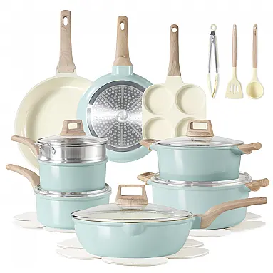 Conjunto de panelas e frigideiras
