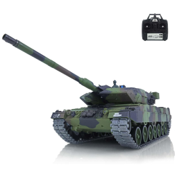Tanque Militar Leopard2A6 de Controle Remoto, em Metal com Torre Rotativa Infravermelho para Adultos, Wheelfun