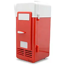 Mini Geladeira com Ligação USB Não Necessita Instalação 1 Lata Cor, GENERIC CX001R, Vermelho