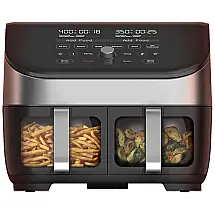 Vortex Plus Fritadeira Elétrica AirFryer 8L 10 em 1 com Painel Digital e Cesta Dupla, 1700W, 110V, Instant Vortex Plus XL, Prateado