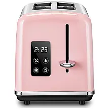 REDMOND ST039 Torradeira de 2 Fatias com Tela LED, Aço Inoxidável, 110V, Rosa