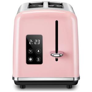 REDMOND ST039 Torradeira de 2 Fatias com Tela LED, Aço Inoxidável, 110V, Rosa