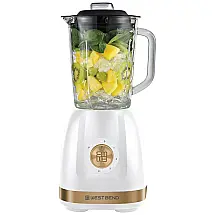 Liquidificador West Bend Branco/Dourado 3,5L Multi-função 700W 5 Velocidades com Copo Travel 600ml LED Controle, 110V