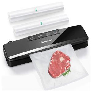 Seladora a Vácuo SLAOUWO, Automática, Secos, Úmidos, LED, Preto 110V