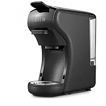 Cafeteira Elétrica Programável Expresso 4 em 1 Funciona com Cápsula e Café Moído, 1450W, 110v, HIBREW, Preto