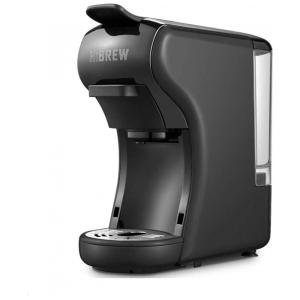 Cafeteira Elétrica Programável Expresso 4 em 1 Funciona com Cápsula e Café Moído, 1450W, 110v, HIBREW, Preto