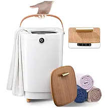 Aquecedor de Toalha Elétrico até 2 Toalhas, 110V, TMWINGS, Branco e Marrom