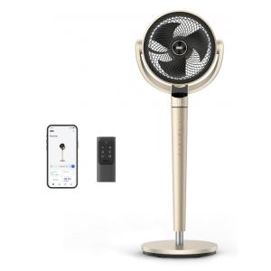 Ventilador de Pedestal com Omnidirecionais Silenciosos de 150°+120°, Alcance de 30 Metros, 9 Velocidades, 6 Modos e Temporizador de 12H