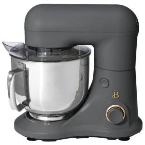 Batedeira planetária Beautiful 5,0L cinza com tigela inox, 12 velocidades, cabeça basculante, 300W, 110V