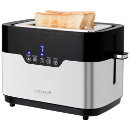 Torradeira, com 2 fatias, 850W, preta, 110v, SECURA STO2 410D, Preto