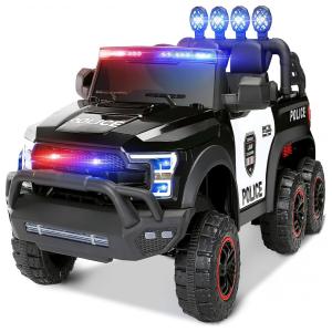 JOYLDIAS Carro, Carrinho Elétrico para Crianças, 2 Assentos, Recarregável 12V com Controle Remoto 2.4G, Branco