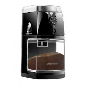 Moedor de Café 17 Níveis de Moagem até 100g Aço Inoxidável, 110W, 110v, CHEFMAN Coffee Grinder Electric Burr Mill , Preto