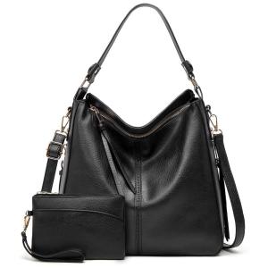 YTL Conjunto de Bolsas Femininas de Ombro em Couro Sintético, 3 Unidades, Rosa