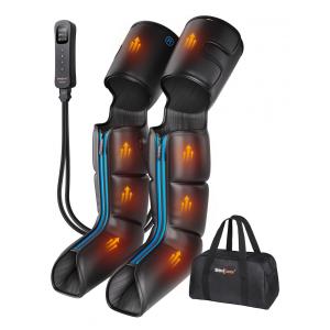 Massageador Elétrico de Compressão para Pernas e Pés 3 Modos e 3 Intensidades, SHINE WELL, Preto