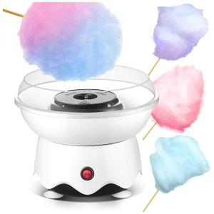 Time Wave Máquina de Algodão Doce Elétrica Profissional com 10 Varas de Bambu e 1 Colher, 110V, 400W, Branca